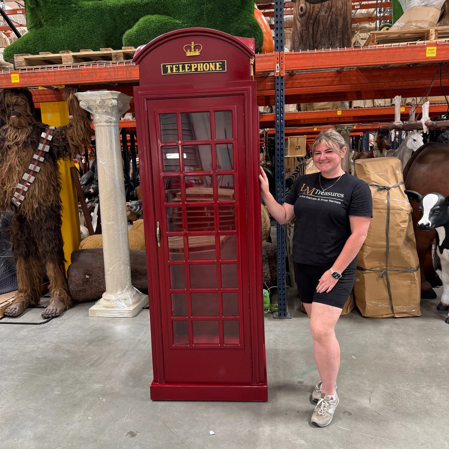 British Phone Booth Life Size Statue F0148-DF4210-G