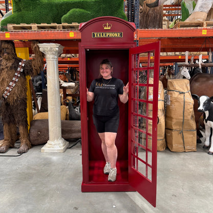 British Phone Booth Life Size Statue F0148-DF4210-G