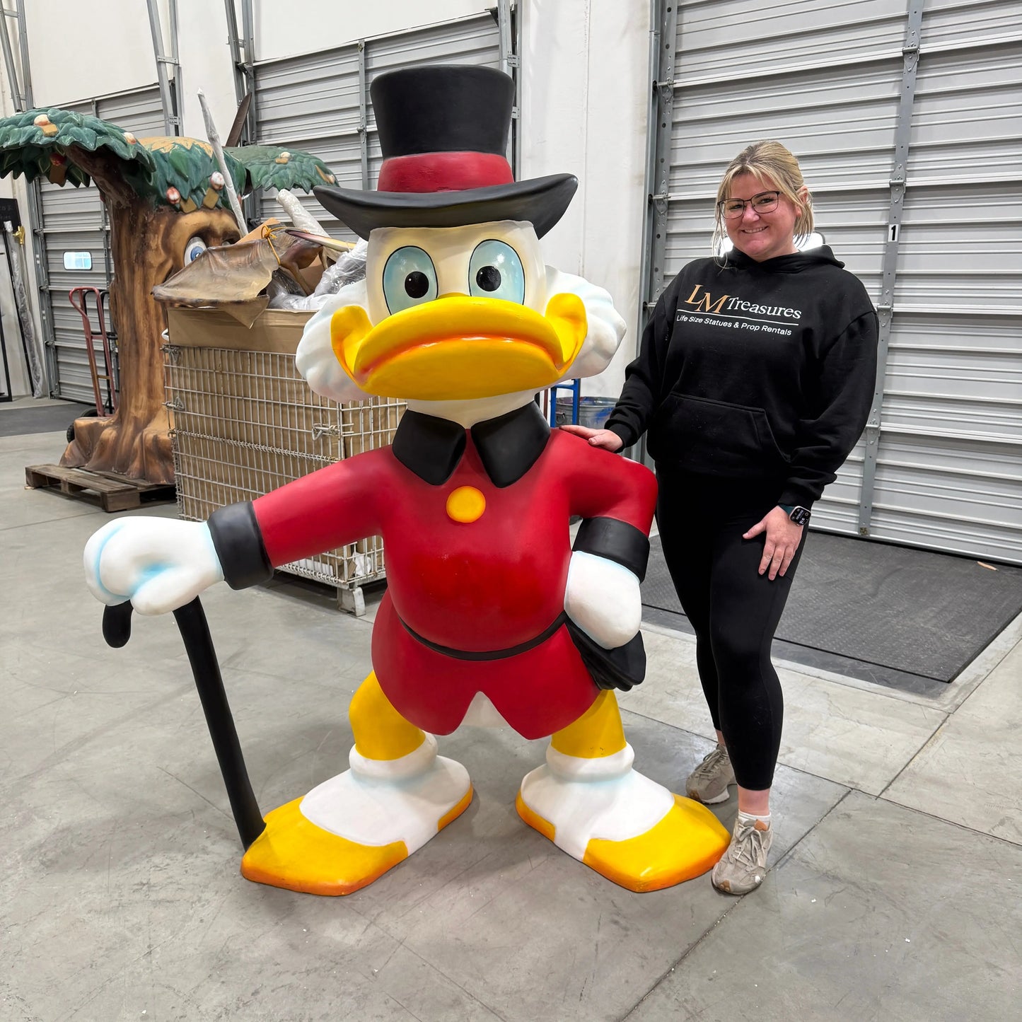 Cartoon Duck In Hat Statue CC062-DY004-A