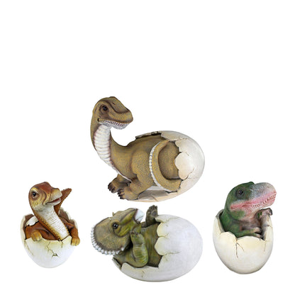 Small Hatching Baby Dinosaur Eggs Set of 4