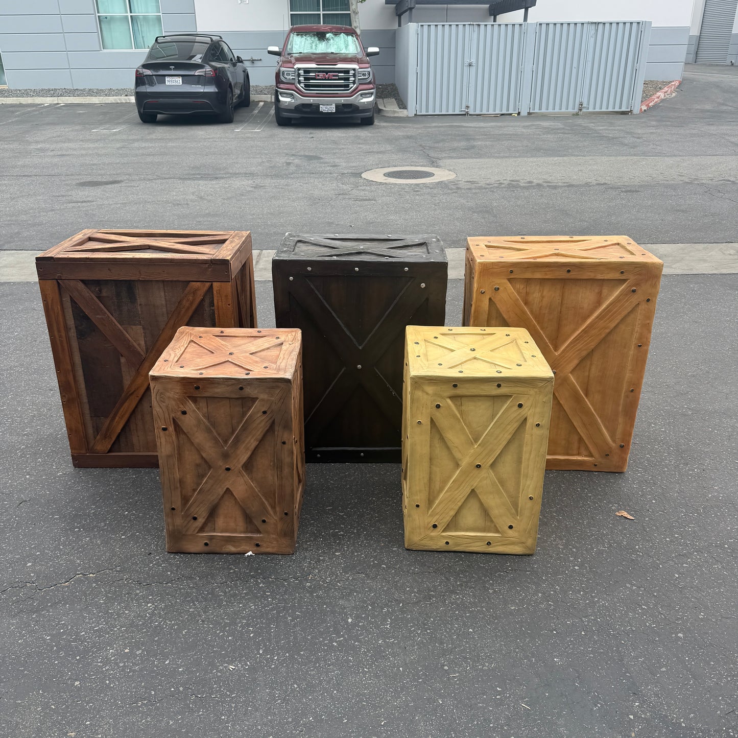 Large Light Brown Crate
