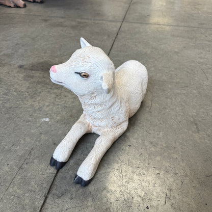 Baby Goat Laying Statue