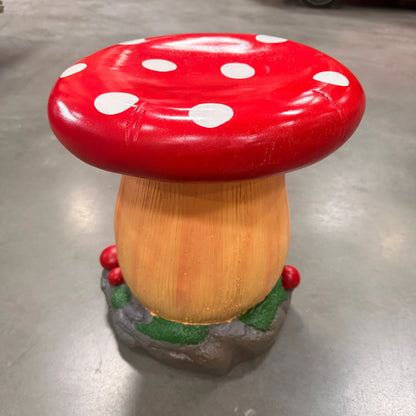 Small Mushroom Child's Stool Statue R0314C-F005-PT