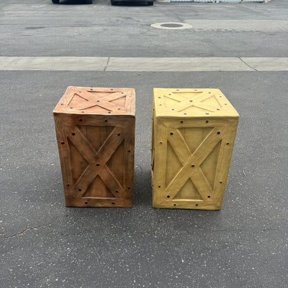 Small Rustic Brown Crate