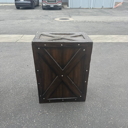 Large Dark Brown Crate