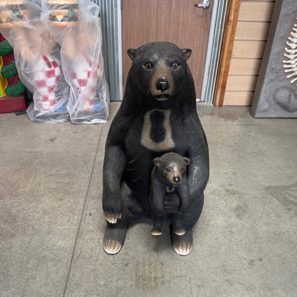 Sun Bear with Cub Statue