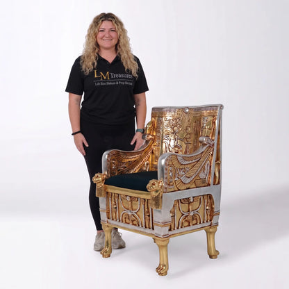 Egyptian Arm Chair Statue F0109-FOECSG-H