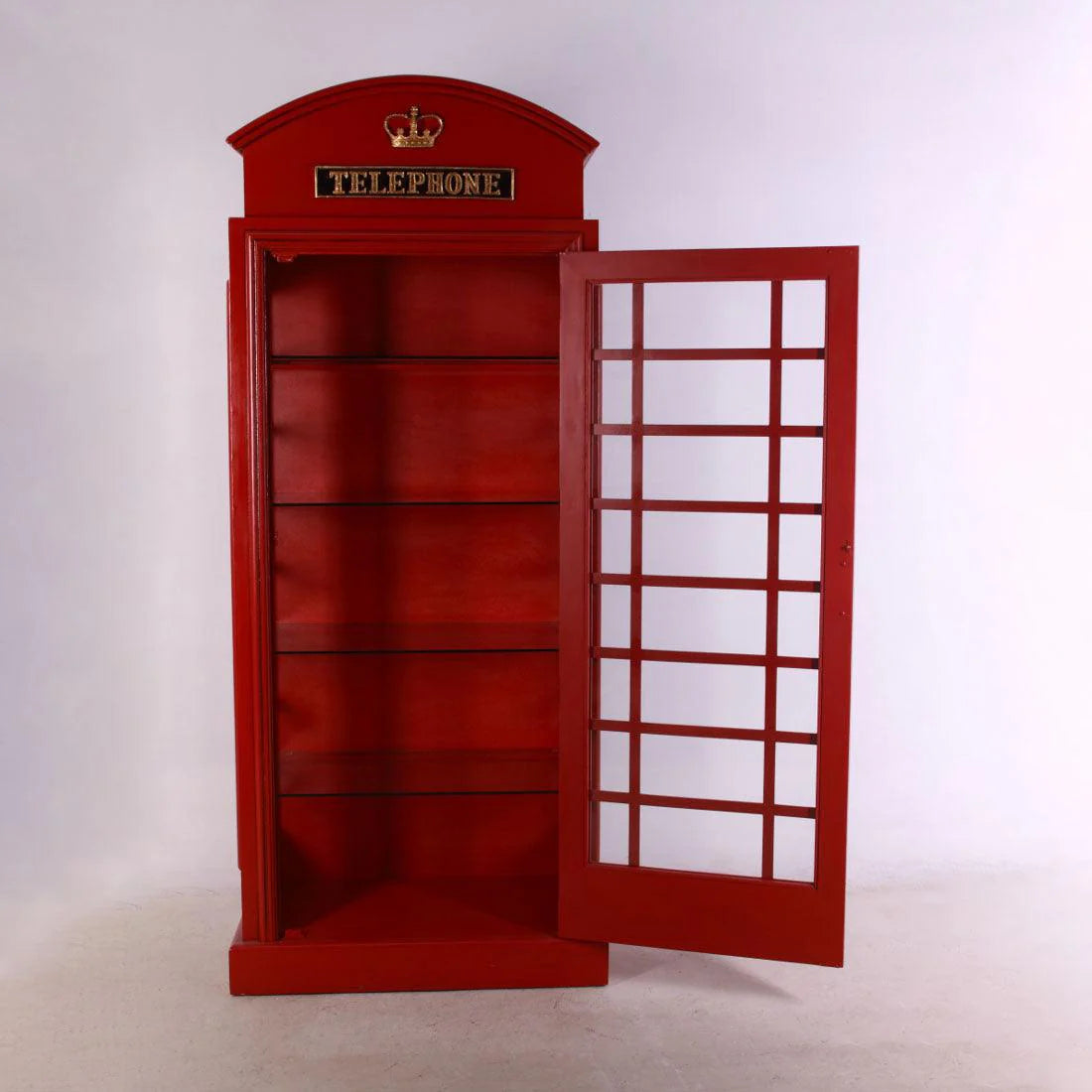 Cabinet British Phone Booth Statue