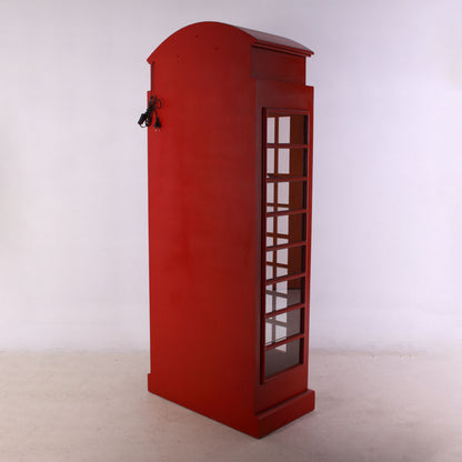 Cabinet British Phone Booth Statue