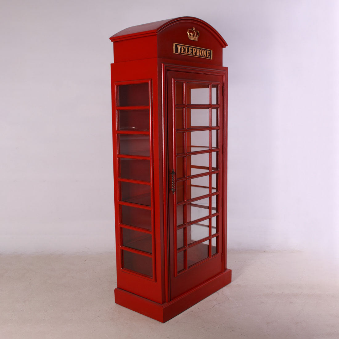 Cabinet British Phone Booth Statue