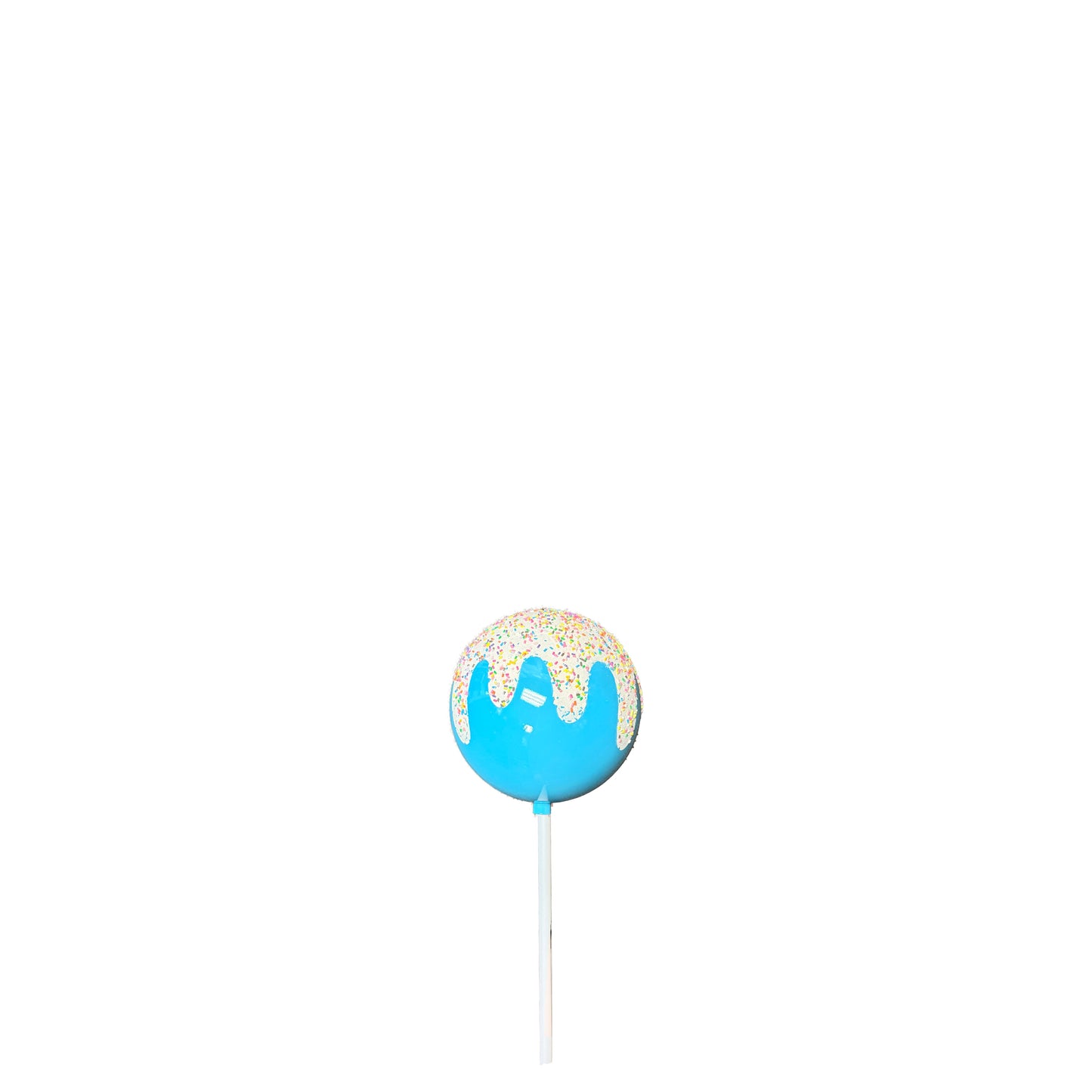 Small Frosted Blue Lollipop Statue F0021-RLP-P