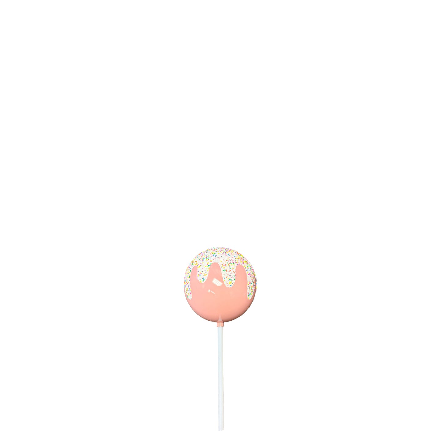 Small Frosted Pink Lollipop Statue F0021-RLB-P