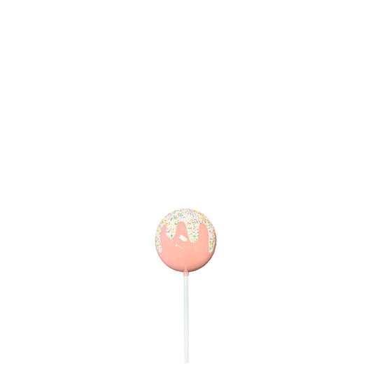 Small Frosted Pink Lollipop Statue F0021-RLB-P