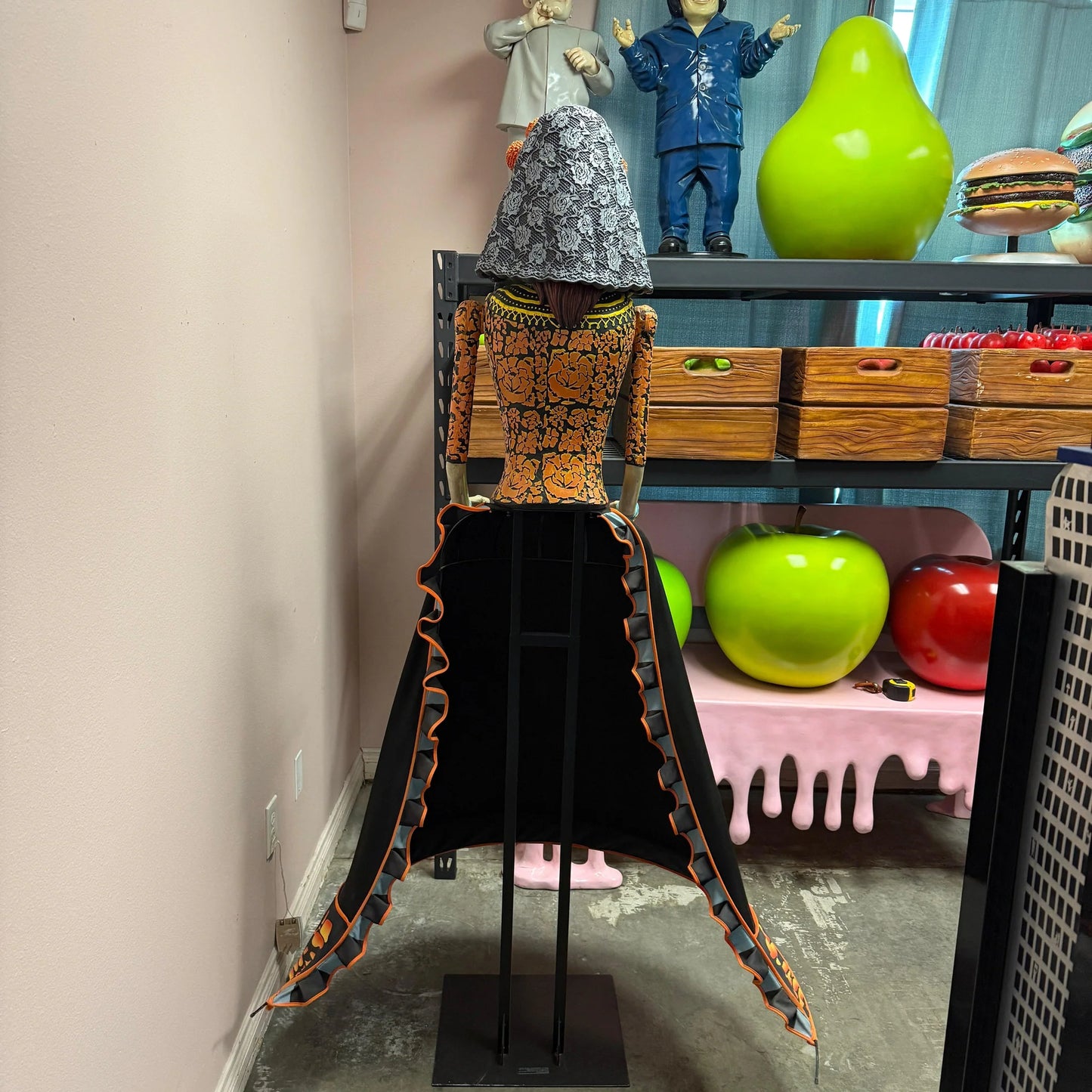 Skeleton Woman Cazadores Tequila Statue