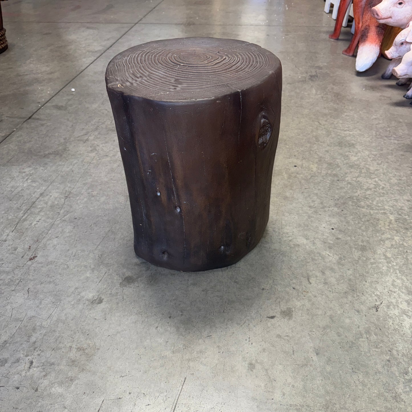 Tree Stump Stool Statue