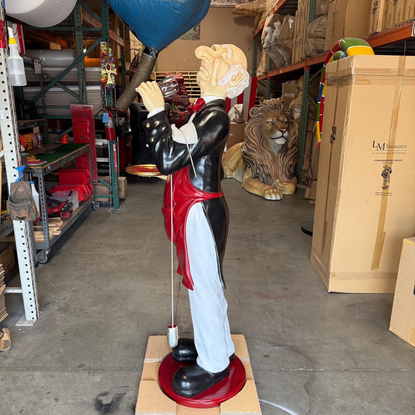 Connoisseur Butler Life Size Statue