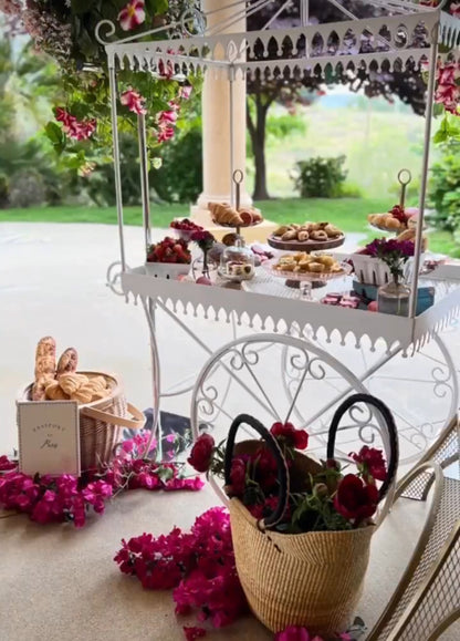 White Candy Cart