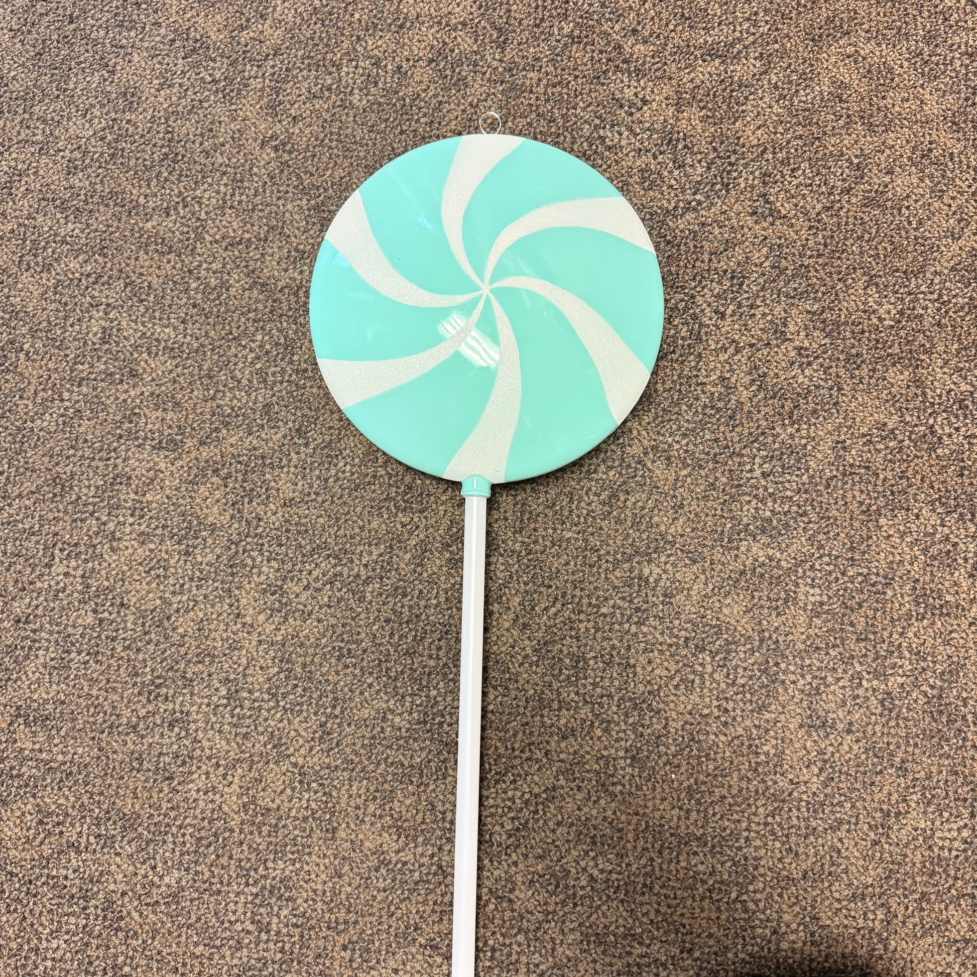 Small Twirl Mint Green  Lollipop Statue F0021-TLMG-P