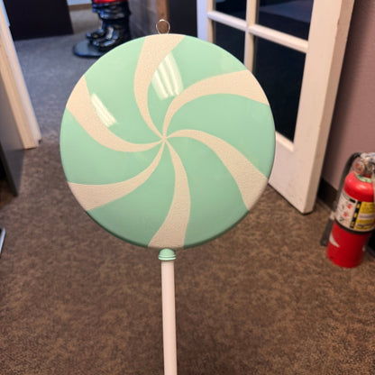 Small Twirl Mint Green  Lollipop Statue F0021-TLMG-P