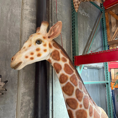 Large Walking Giraffe Statue A0744-R323-PT