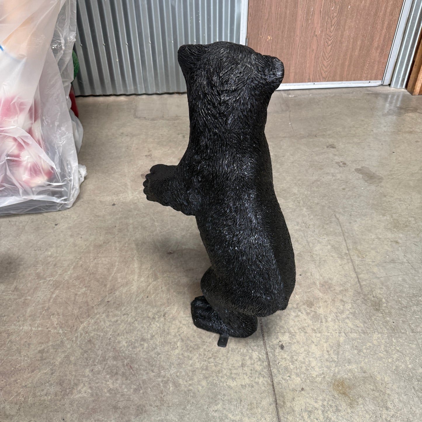 Black Baby Bear Cub Statue