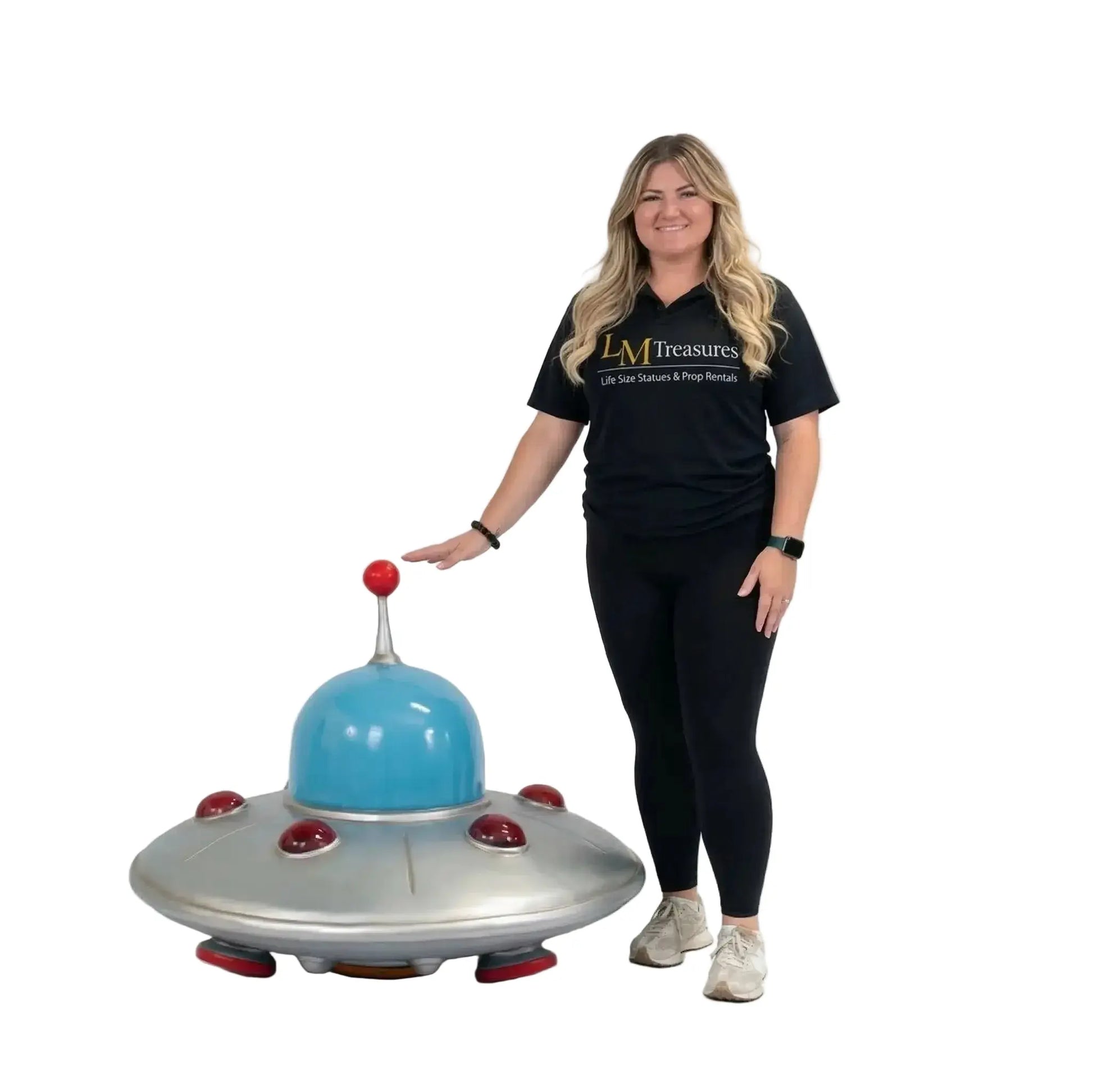 Comic UFO Alien Spaceship Statue M0280-2508-T