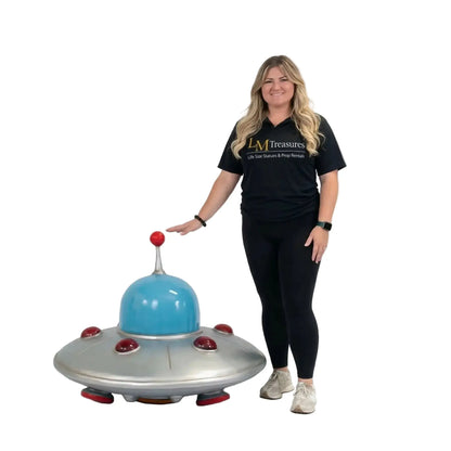 Comic UFO Alien Spaceship Statue M0280-2508-T