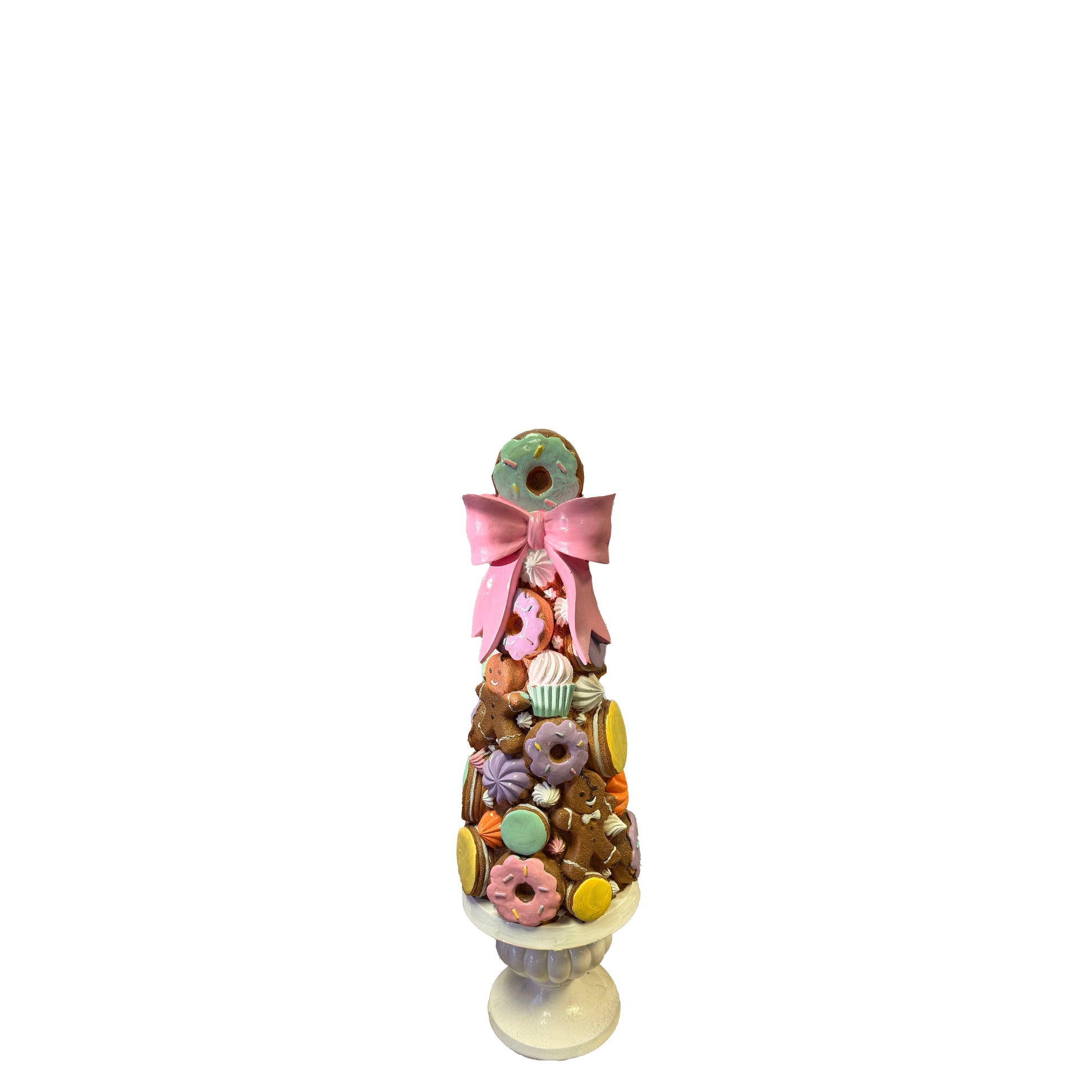 Small Gingerbread Christmas Tree Statue F0021-GingerTree-P
