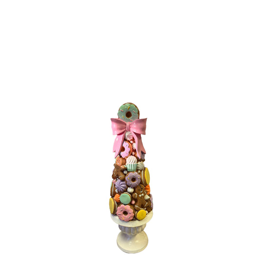 Small Gingerbread Christmas Tree Statue F0021-GingerTree-P