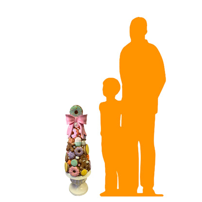 Small Gingerbread Christmas Tree Statue F0021-GingerTree-P