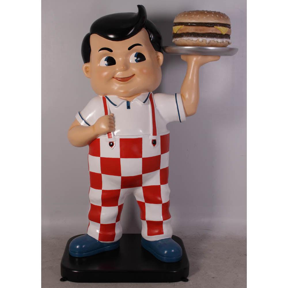 Boy With Hamburger Statue