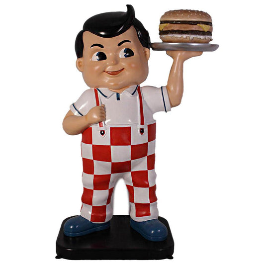 Boy With Hamburger Statue