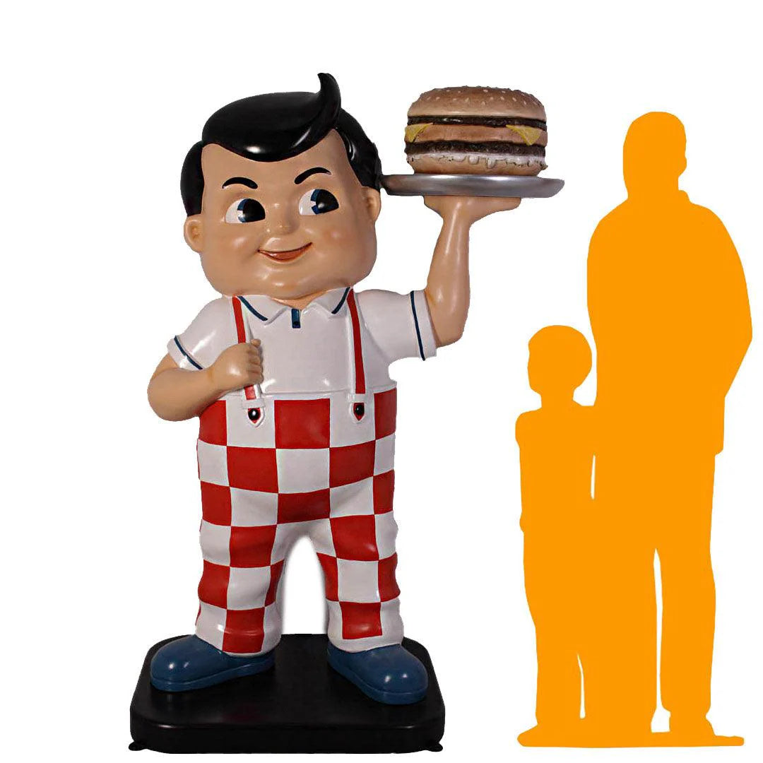 Boy With Hamburger Statue