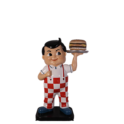 Boy With Hamburger Statue