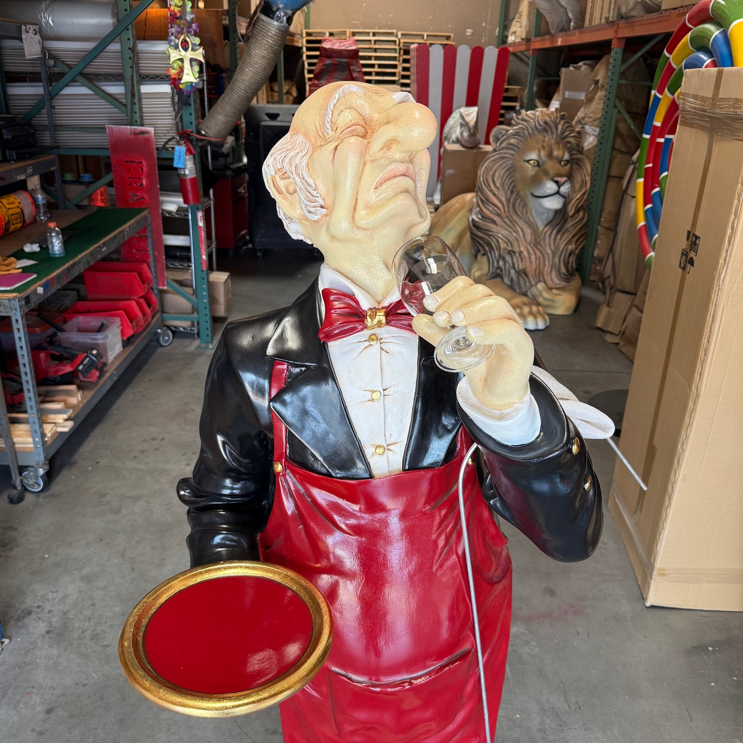 Connoisseur Butler Life Size Statue