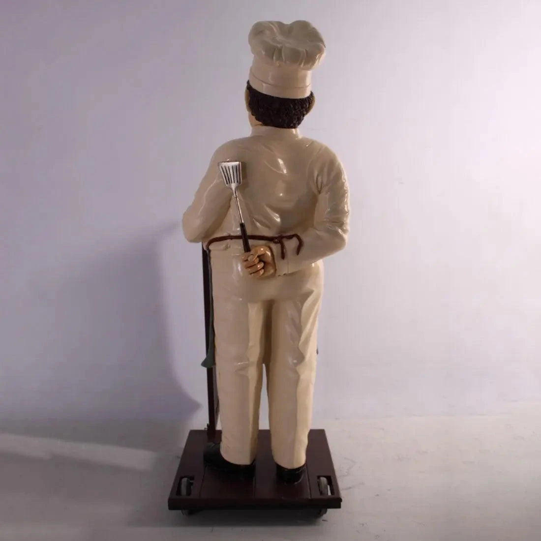 Chef With Rolling Menu Board Life Size Statue R0019-HFCM5-H