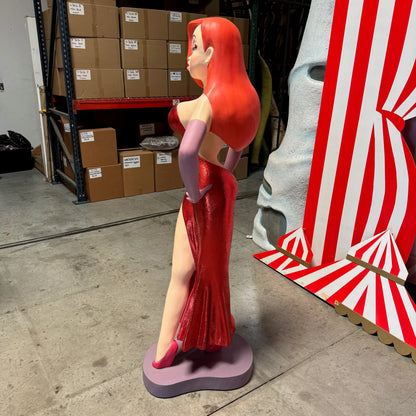 Jessica In Red Life Size Statue