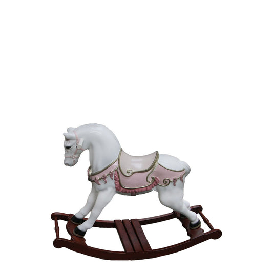 Pink Rocking Horse Rosa Statue