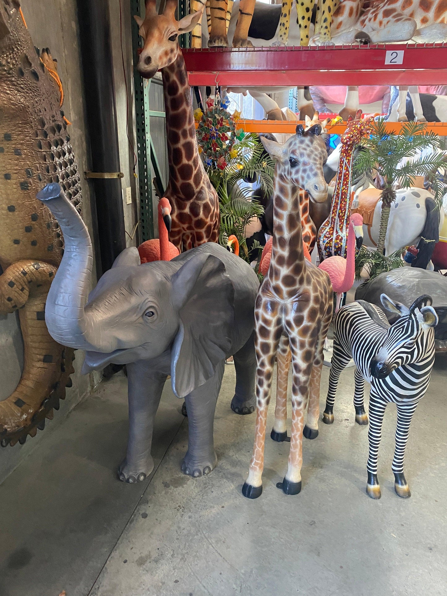 Baby Giraffe Statue - LM Treasures Prop Rentals 