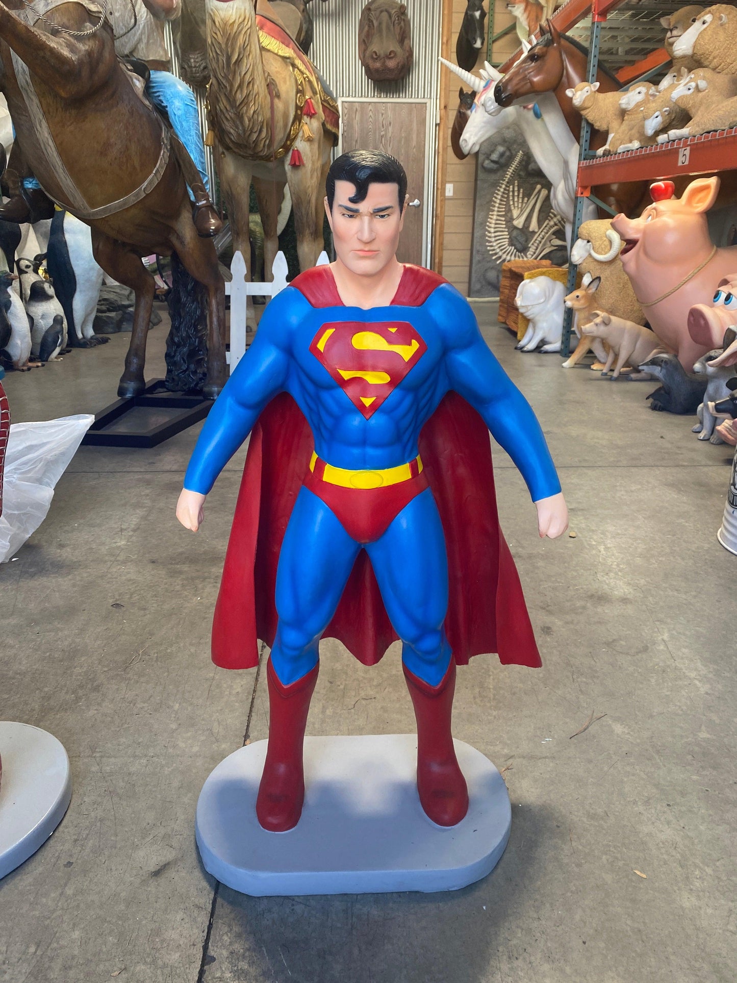 Small Muscle Super Hero Statue - LM Treasures Prop Rentals 