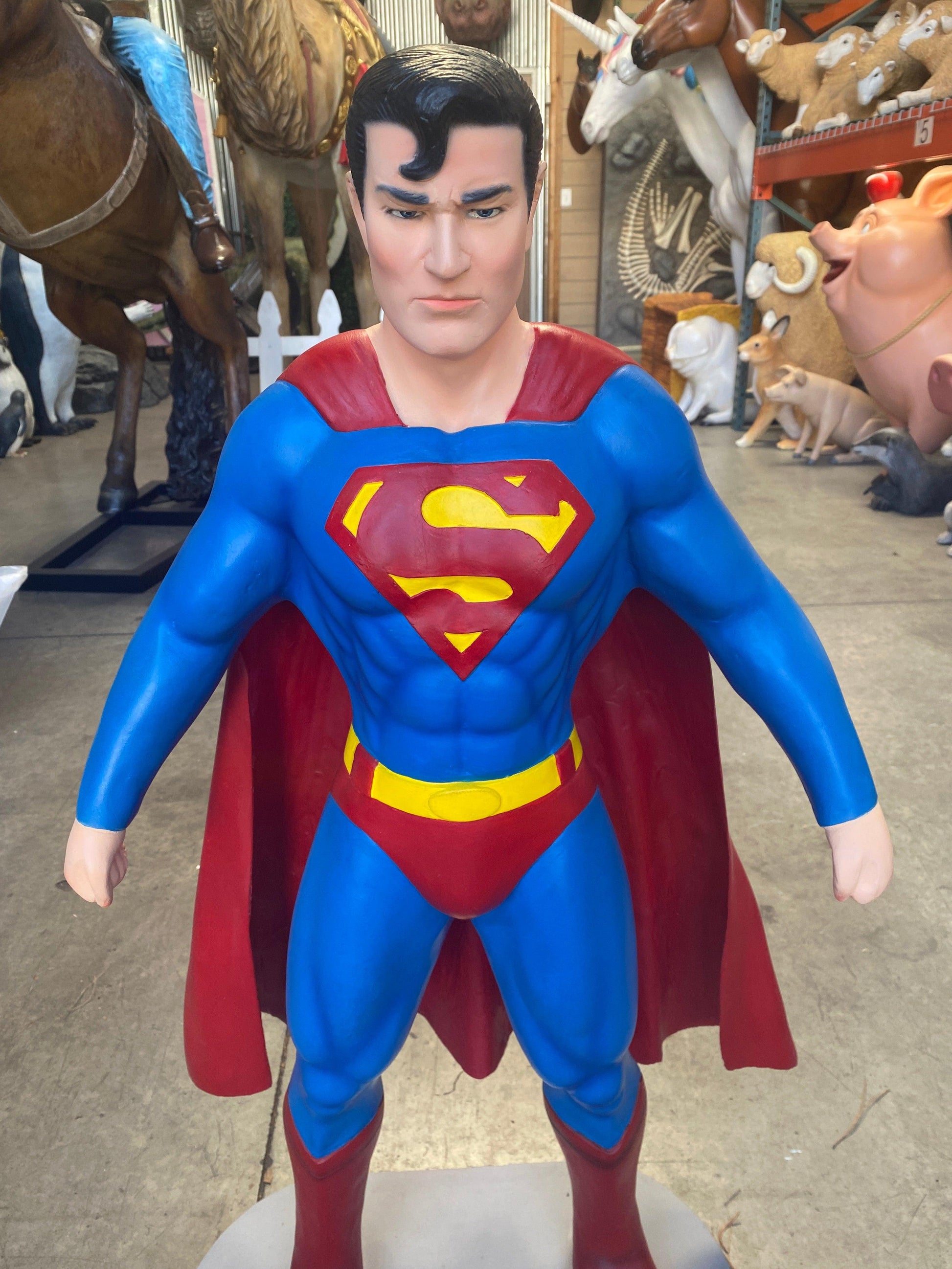 Small Muscle Super Hero Statue - LM Treasures Prop Rentals 