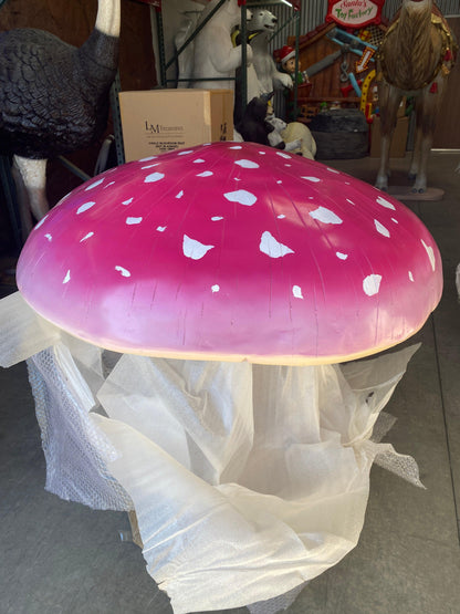 Large Purple Mushroom Statue - LM Treasures Prop Rentals 