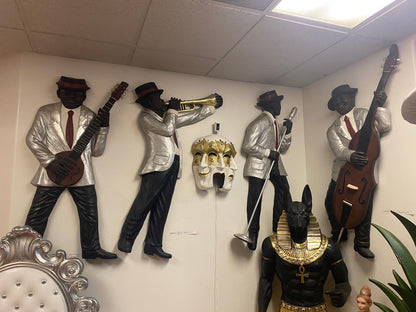 Singer Jazz Band Wall Decor - LM Treasures Prop Rentals 