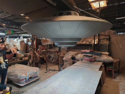 Large Hanging Alien Space Ship UFO Statue