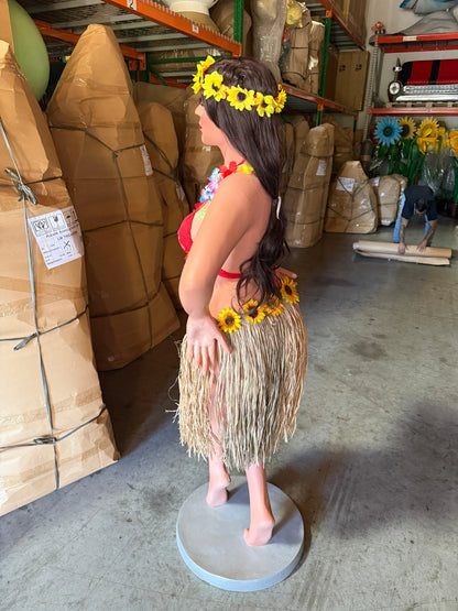 Hula Girl Hawaiian Life Size Statue