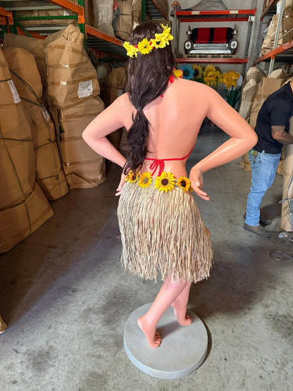 Hula Girl Hawaiian Life Size Statue