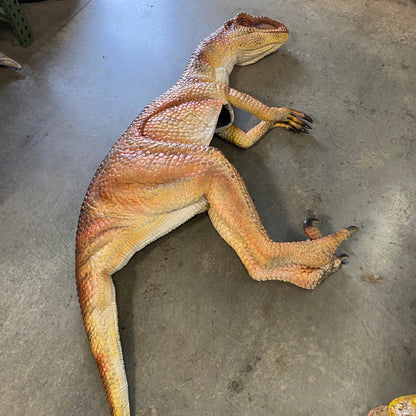 Orange Raptor Dinosaur Shoulder Puppet