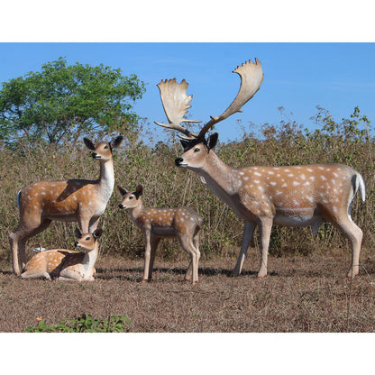 Baby Deer Lying Life Size Statue