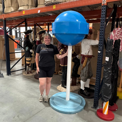 Large Blue Sugar Pop Statue R0345BB-S242-PT