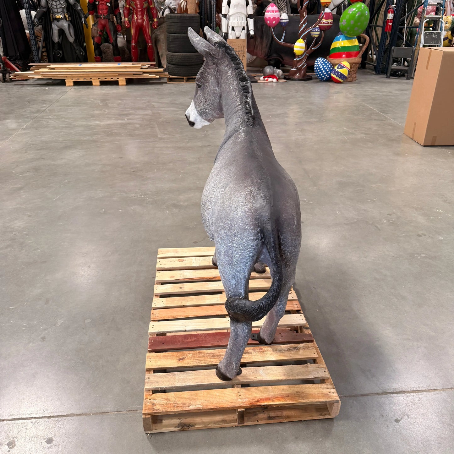 Gray Donkey Statue A0130G-080044-H